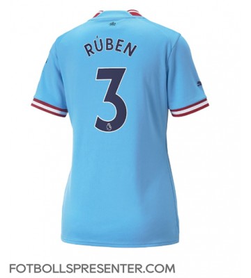 Manchester City Ruben Dias #3 Hemma Matchtröja Dam 2022-23 Kortärmad